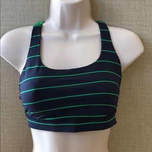 Lululemon Energy Bra Green Bean / Stripe Inkwell
